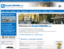 Tablet Screenshot of bangkokshuttle.com